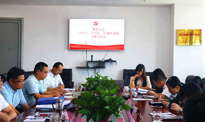 集團公司黨委組織召開“大學(xué)習(xí)、大討論、大調(diào)研”專題討論會